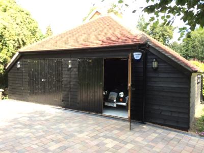 Pic 63. 8.4m x 5.4m double Cart Lodge with plain tile roof